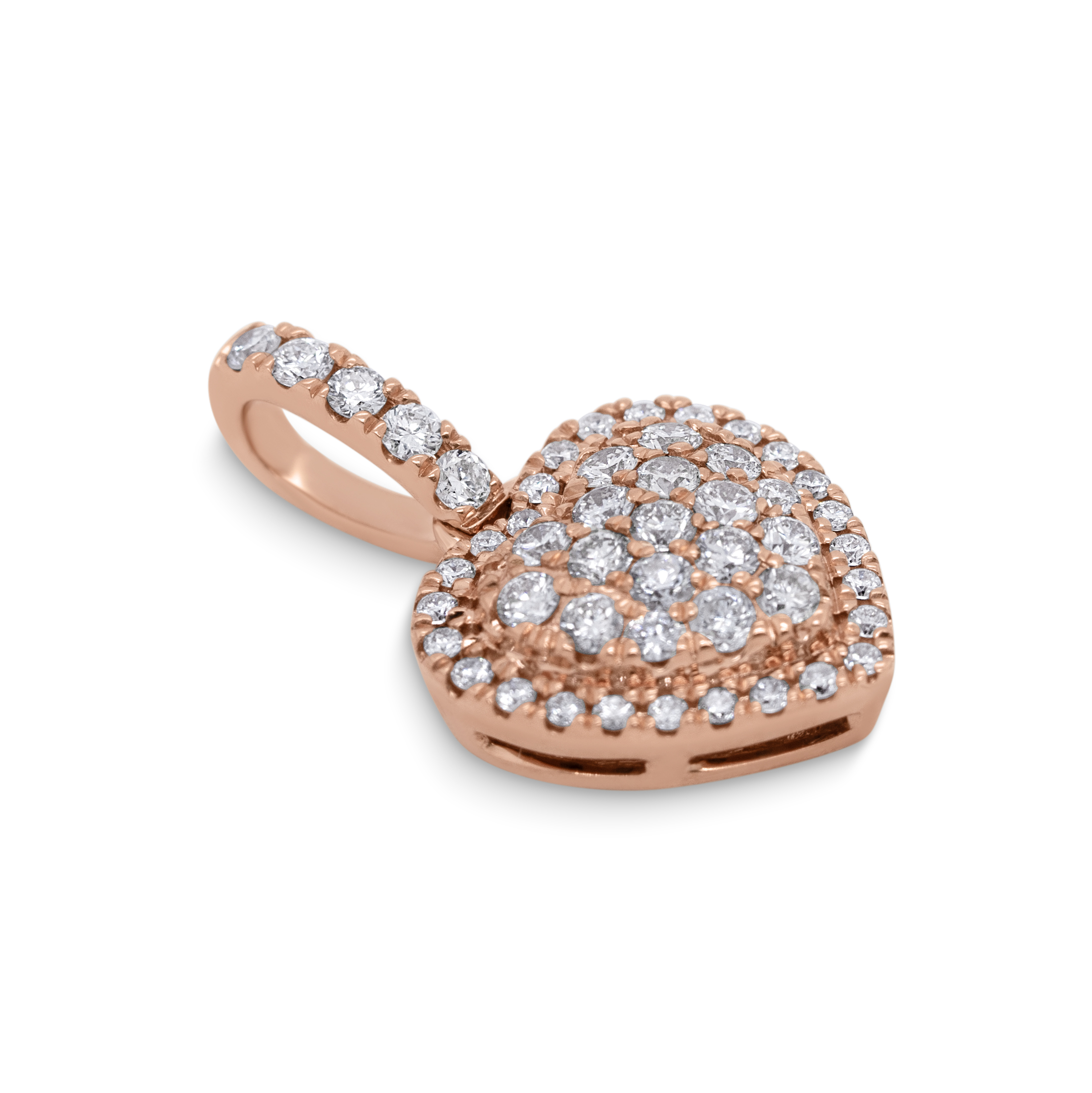 Diamond Heart Pendant 0.45 ct. 14K Rose Gold